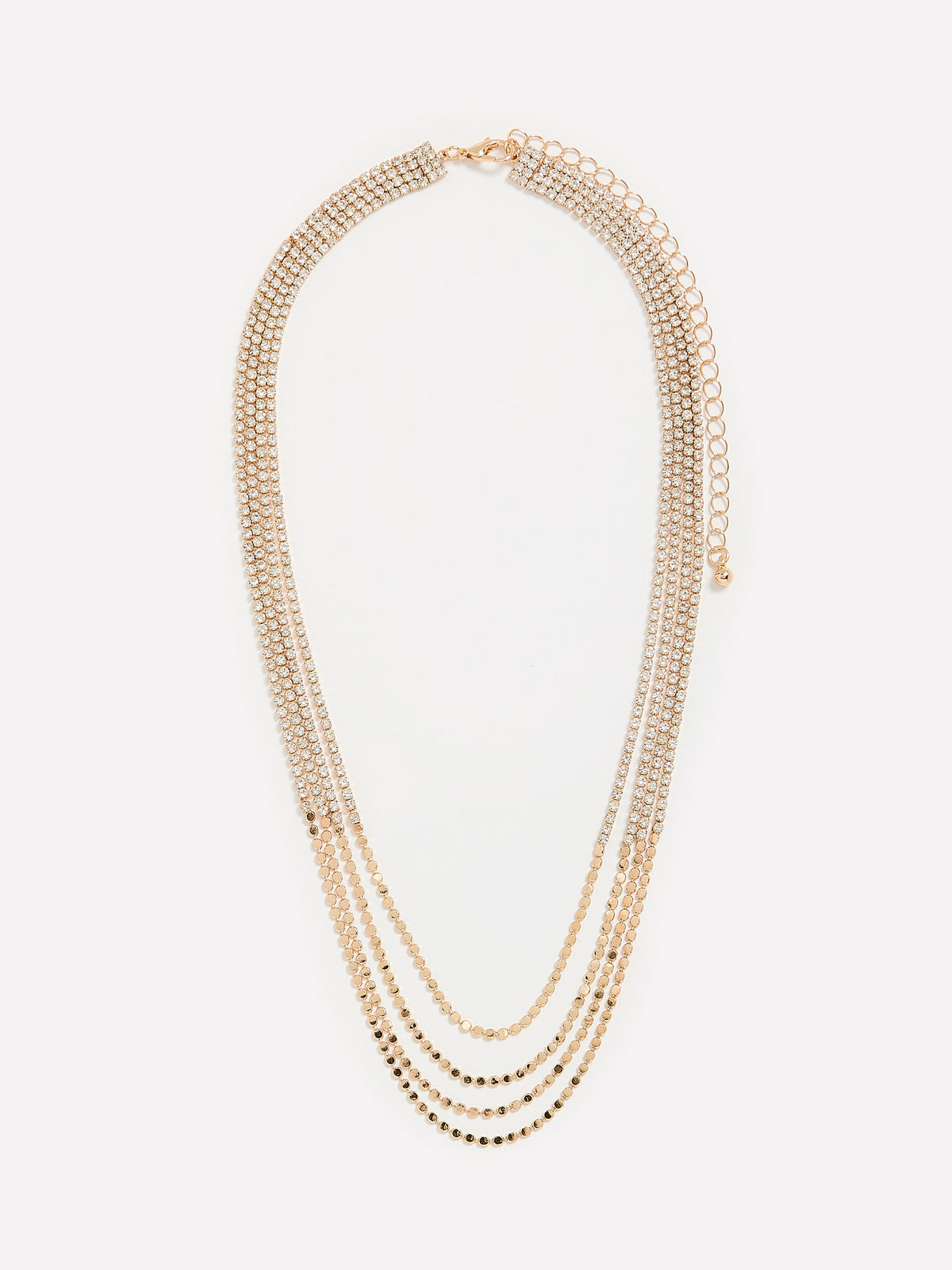 Short Multi-Layer Golden Necklace