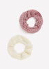 Crochet Hair Scrunchies, Set of 2