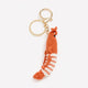 Macrame Shrimp Keychain and Charm