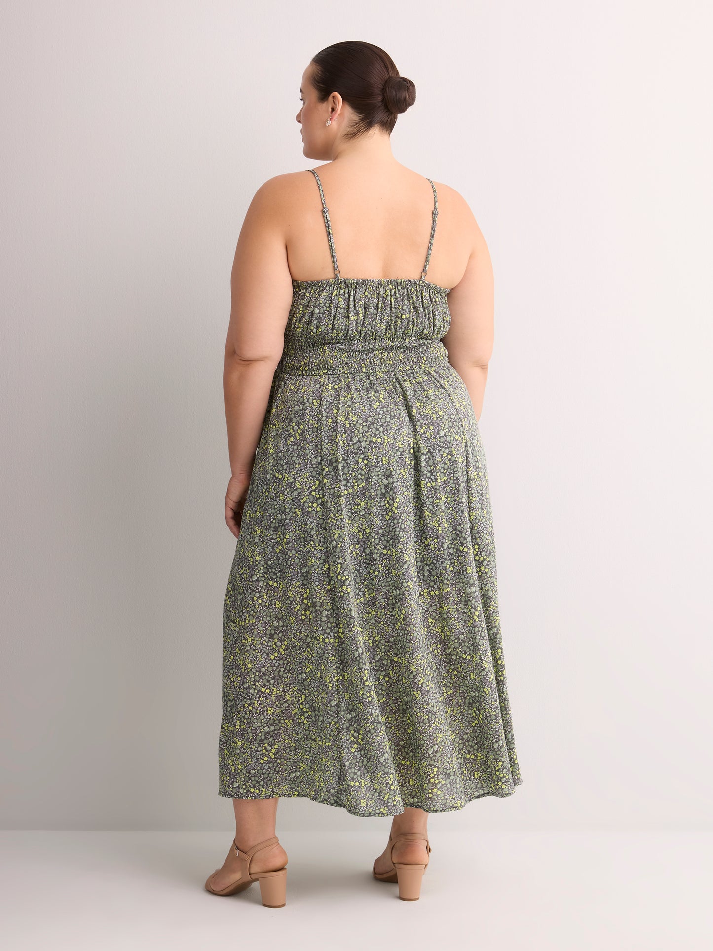 Robe longue sans manches à taille élastique - Addition Elle