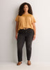 Slight Swing Top with Embroidered Yoke