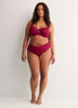 Red Lace Unlined T-Cup Underwire Bra - Déesse
