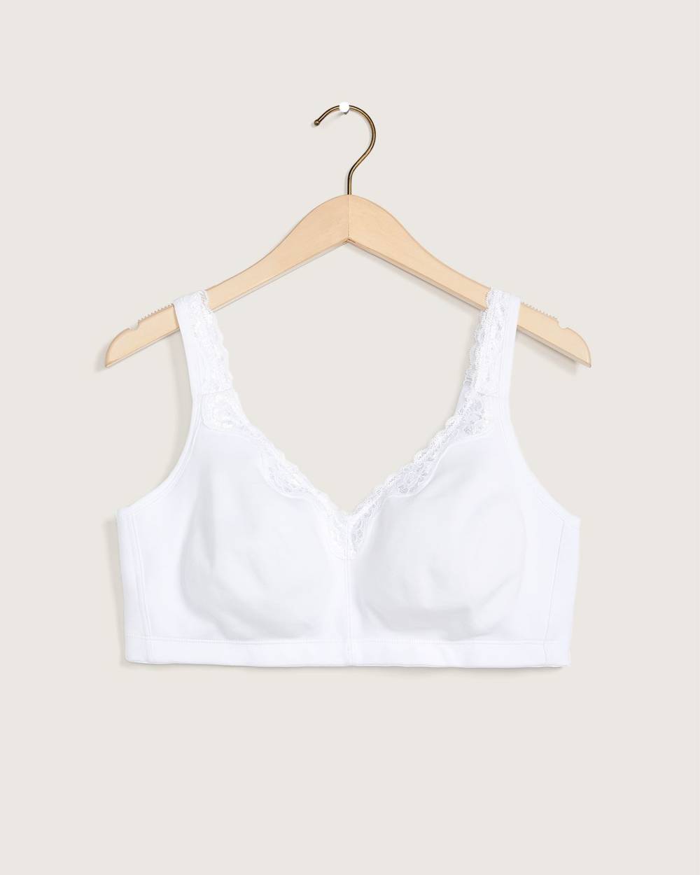 Soutien-gorge sans armatures en coton de base, bonnets G-H - tiVOGLIO