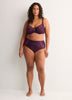 Dark Lace Full Brief with Mesh Inserts - Déesse