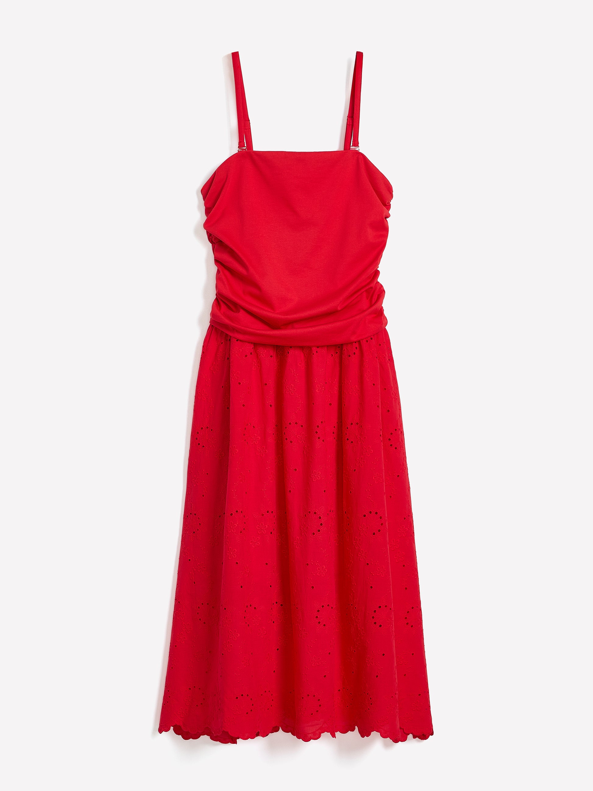 Strapless Eyelet Midi Dress - Addition Elle
