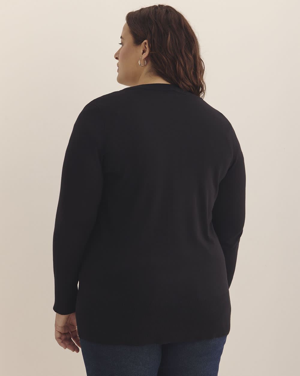 Responsible, Cotton-Blend Tunic Cardigan