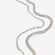 Silvery Chain Anklets, Set of 2