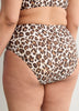 Culotte de maillot taille haute léopard