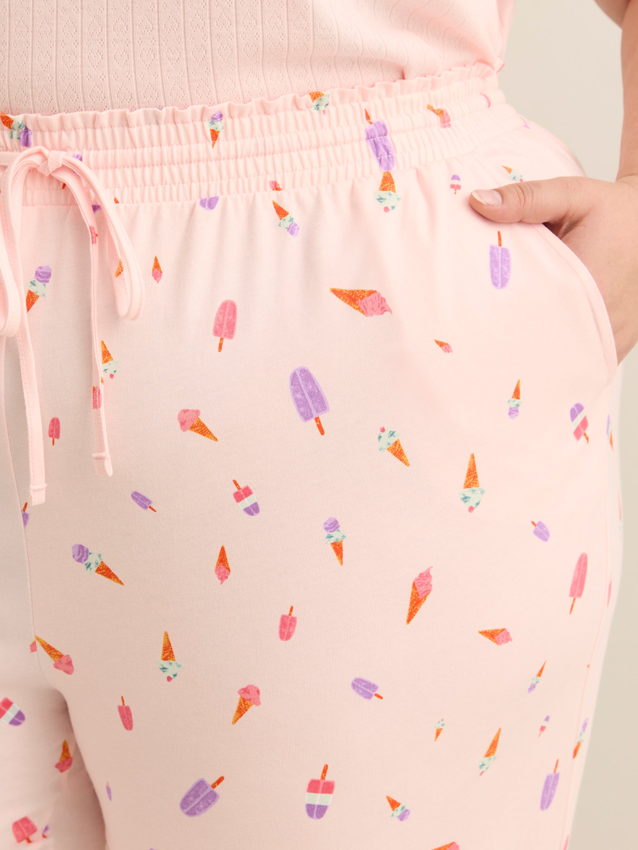 Printed Straight-Leg Pyjama Capri Pant - ti Voglio