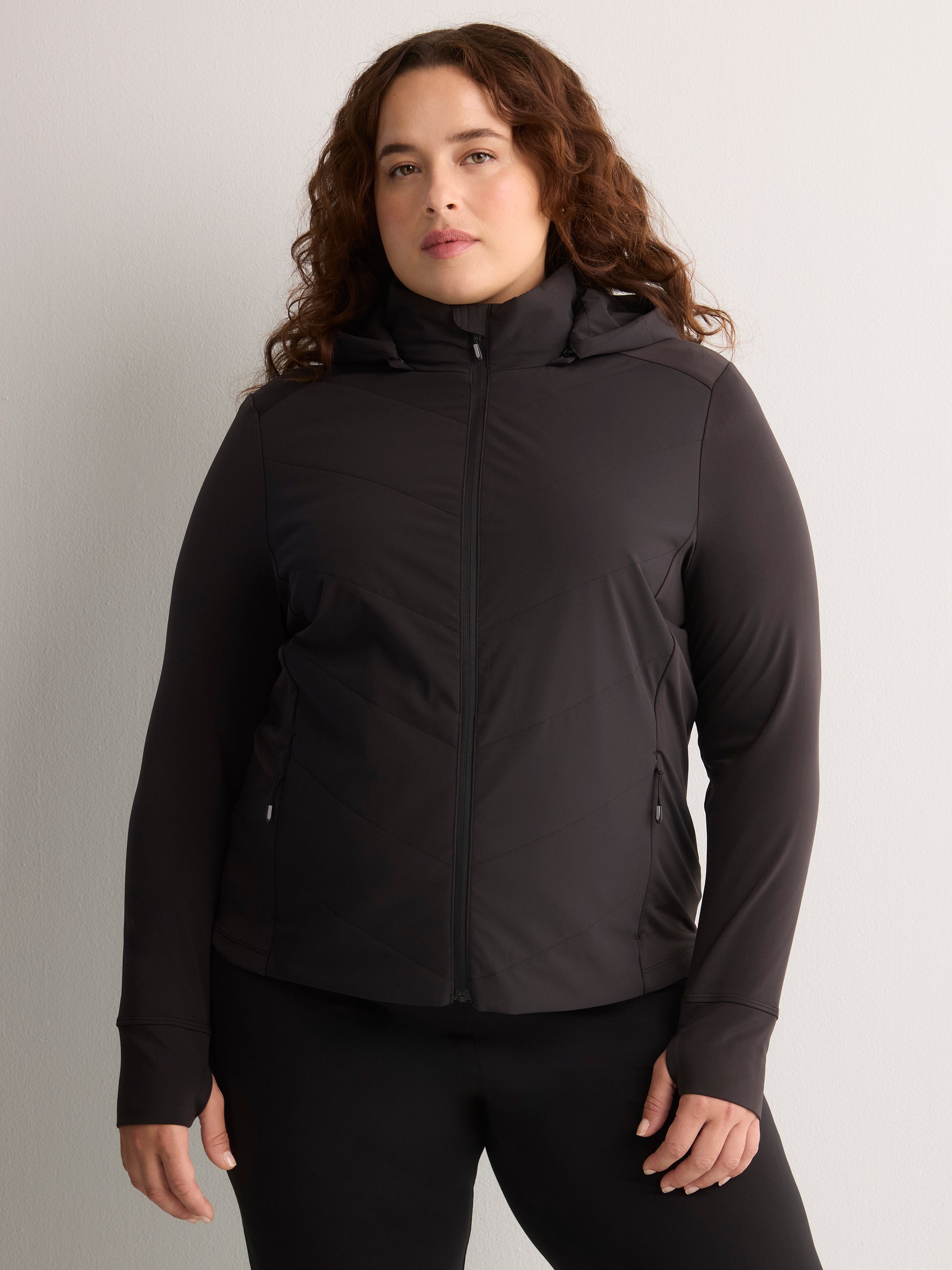 Black Second Skin Quilted Jacket - Active Zone
