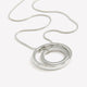 Long necklace with Circle Pendant