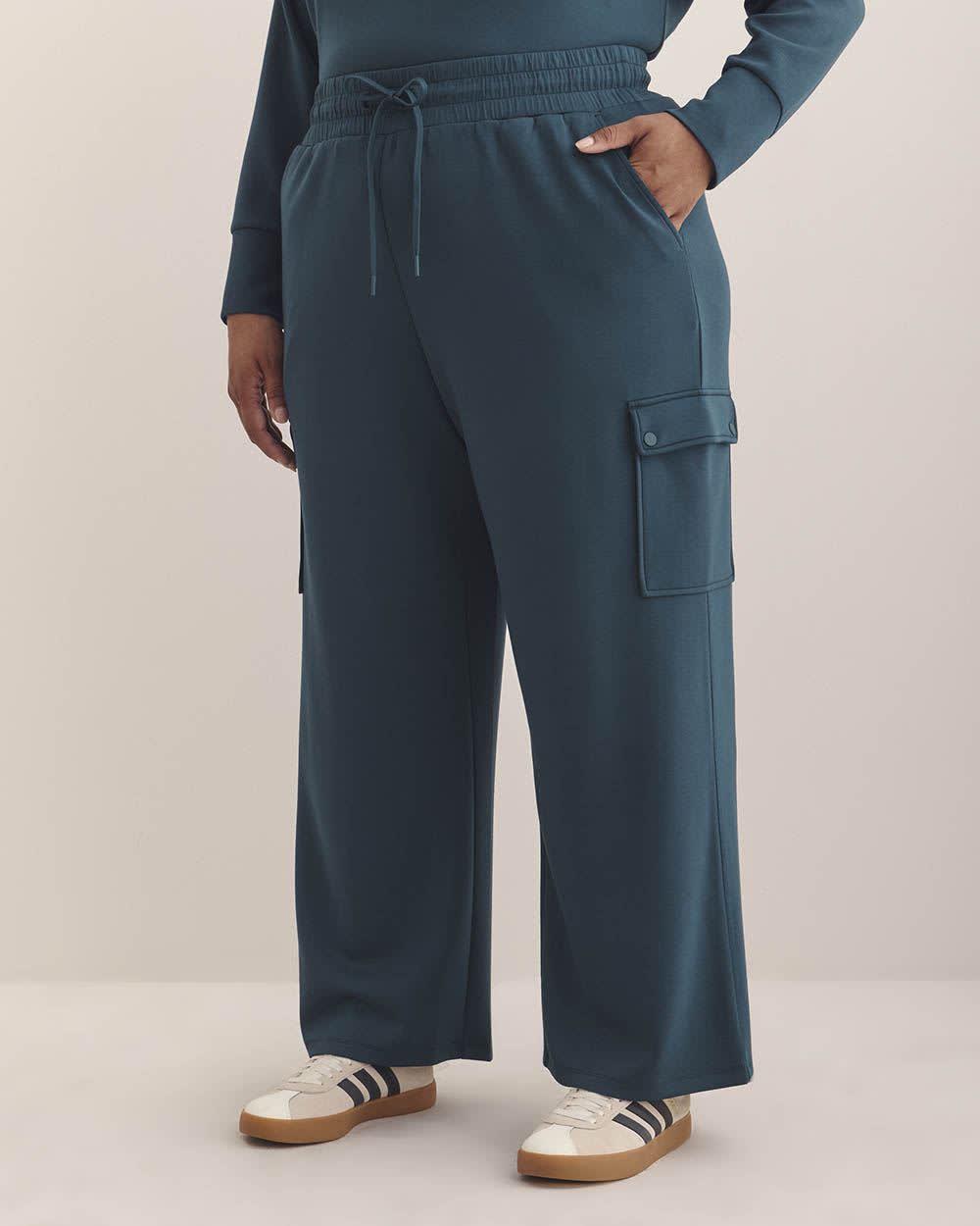 Pantalon cargo en tricot léger à  jambe large - Active Zone