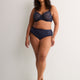 High-Cut Microfibre Brief with Side Embroidery - Déesse