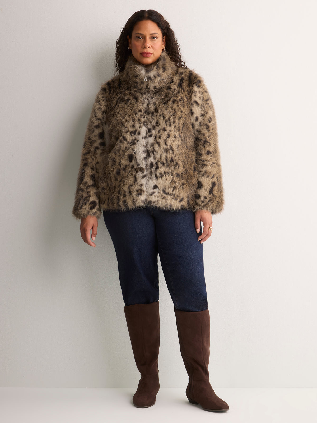 Cheetah Faux-Fur Jacket