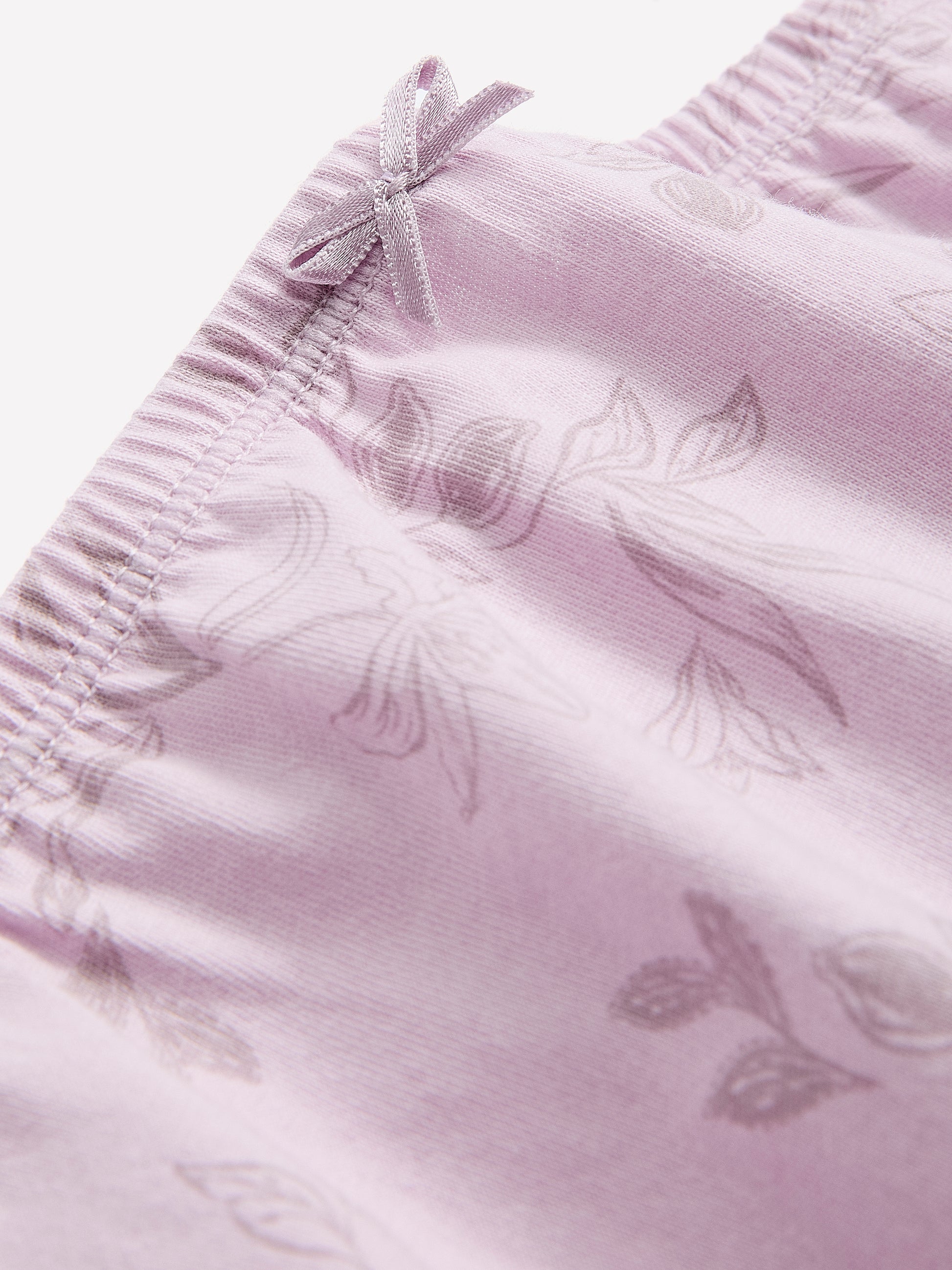 High-Cut Lavender Floral Cotton Brief - ti Voglio