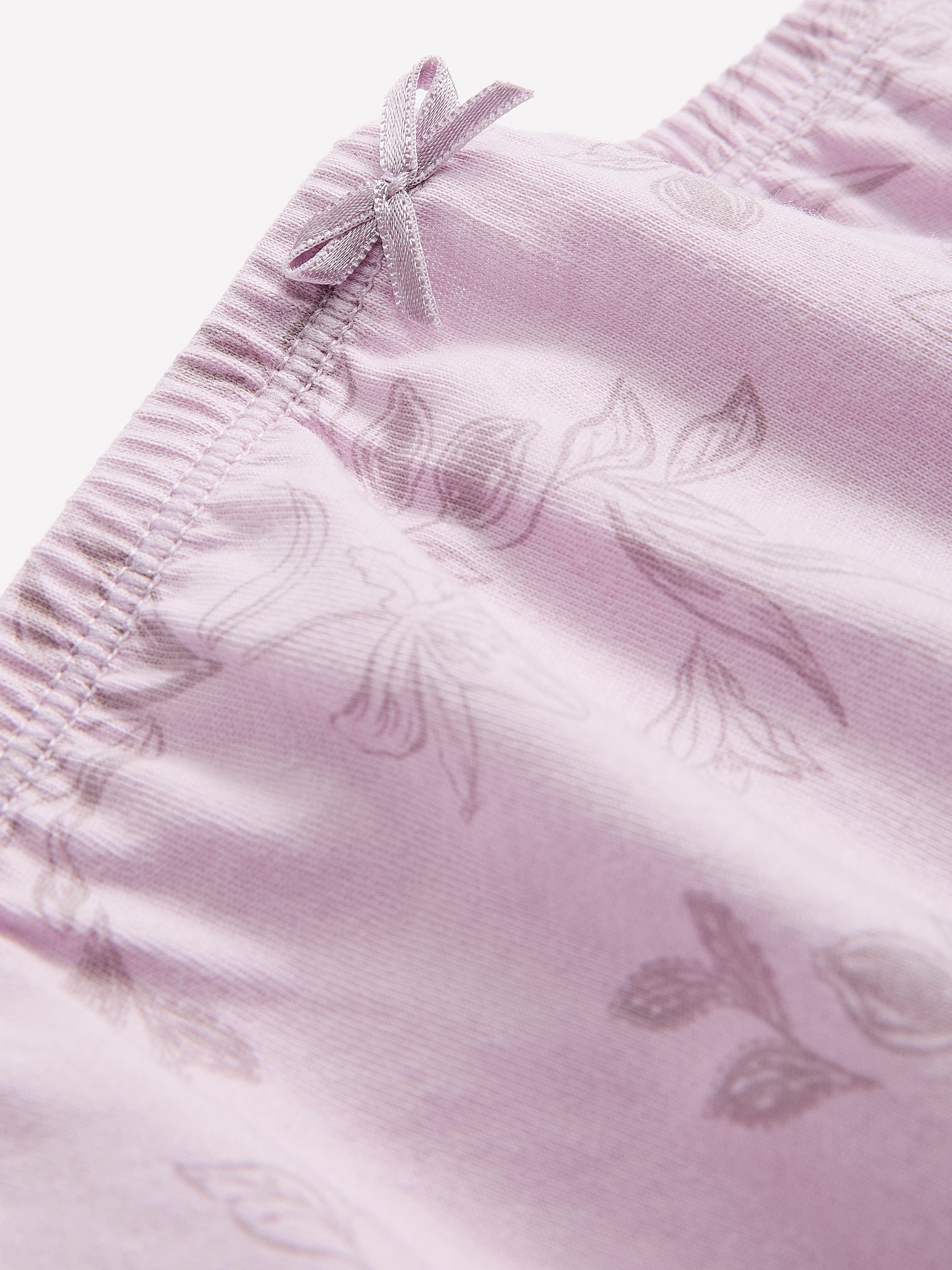 High-Cut Lavender Floral Cotton Brief - ti Voglio