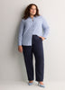 Petite, Navy Savvy-Fit Straight-Leg Pant - PENN. Essentials