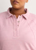 Fashion Flowy Waffle Knit Pullover with Collar - Active Zone