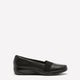 Wide Width, Kaetlyn Rhea Black Leather Shoe - Clarks
