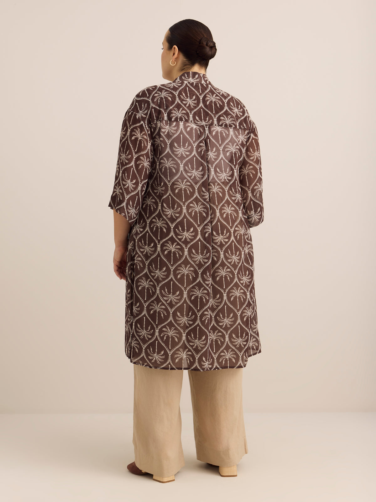 Printed Loose Tunic Overpiece