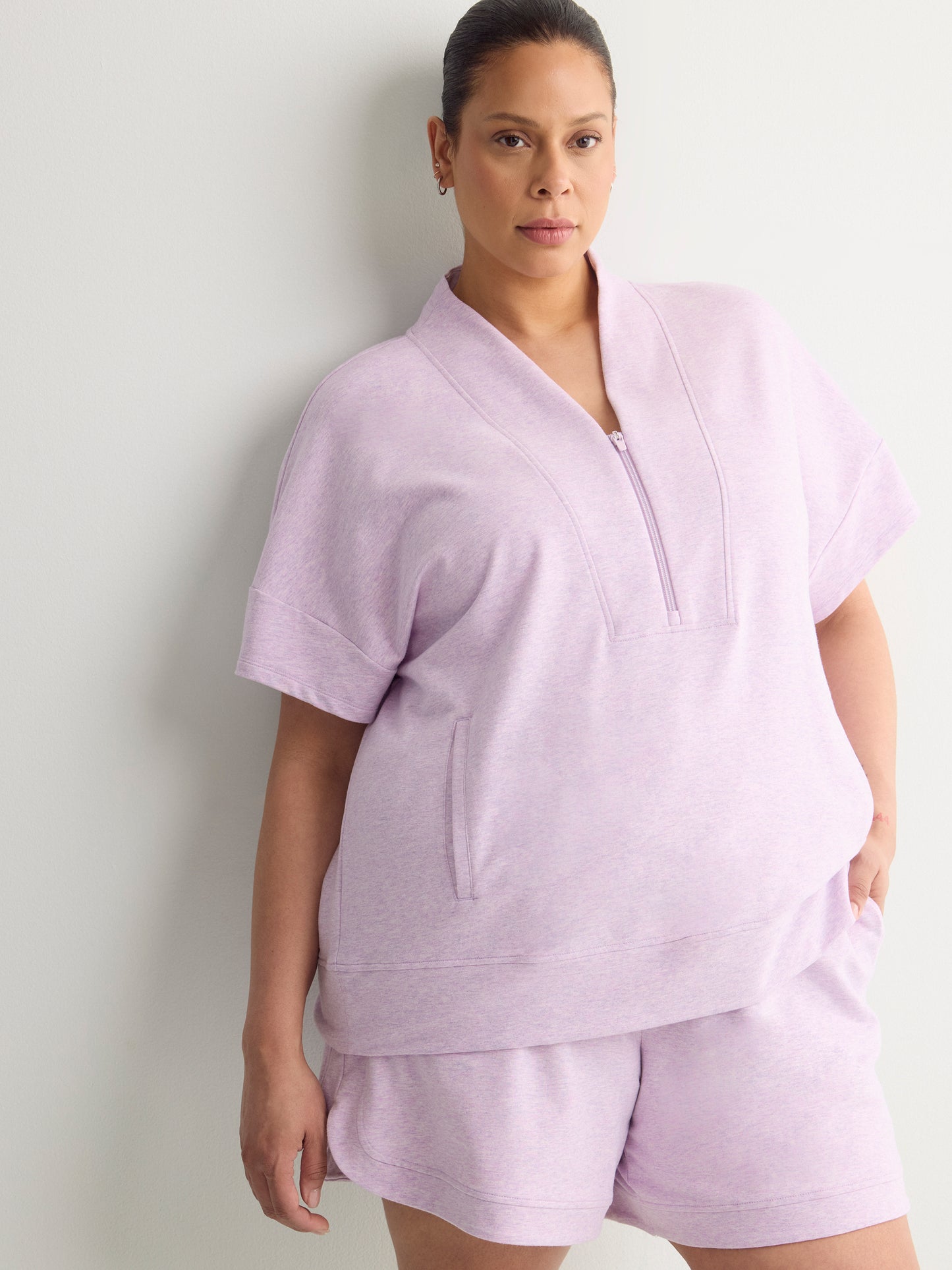French Terry Tulip-Hem Bermuda Short - Active Zone