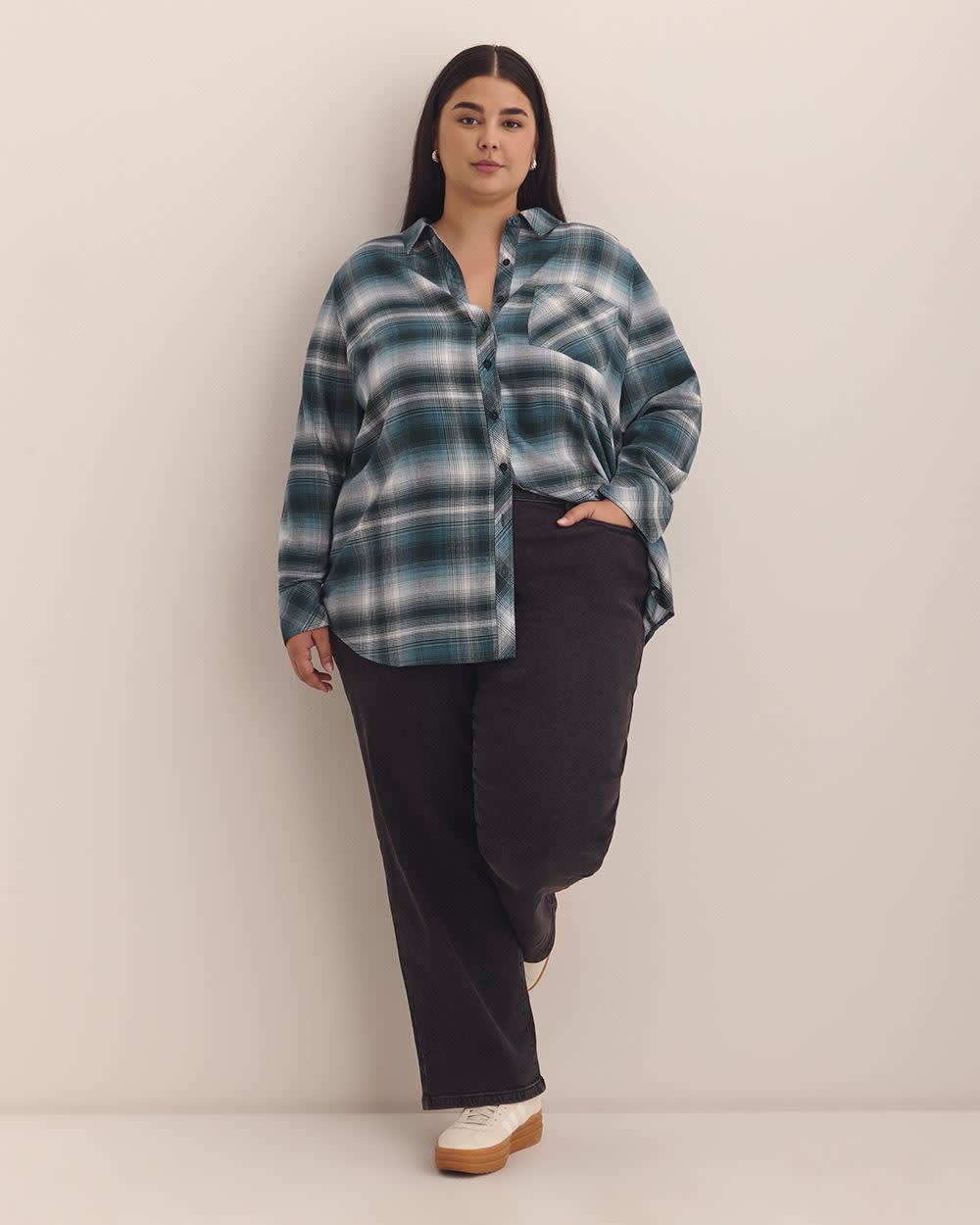 Plaid Flannel Buttoned Down Shirt