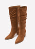 Wide Width, Gianina Microsuede Mid-Heel Pointed-Toe Tall Boot
