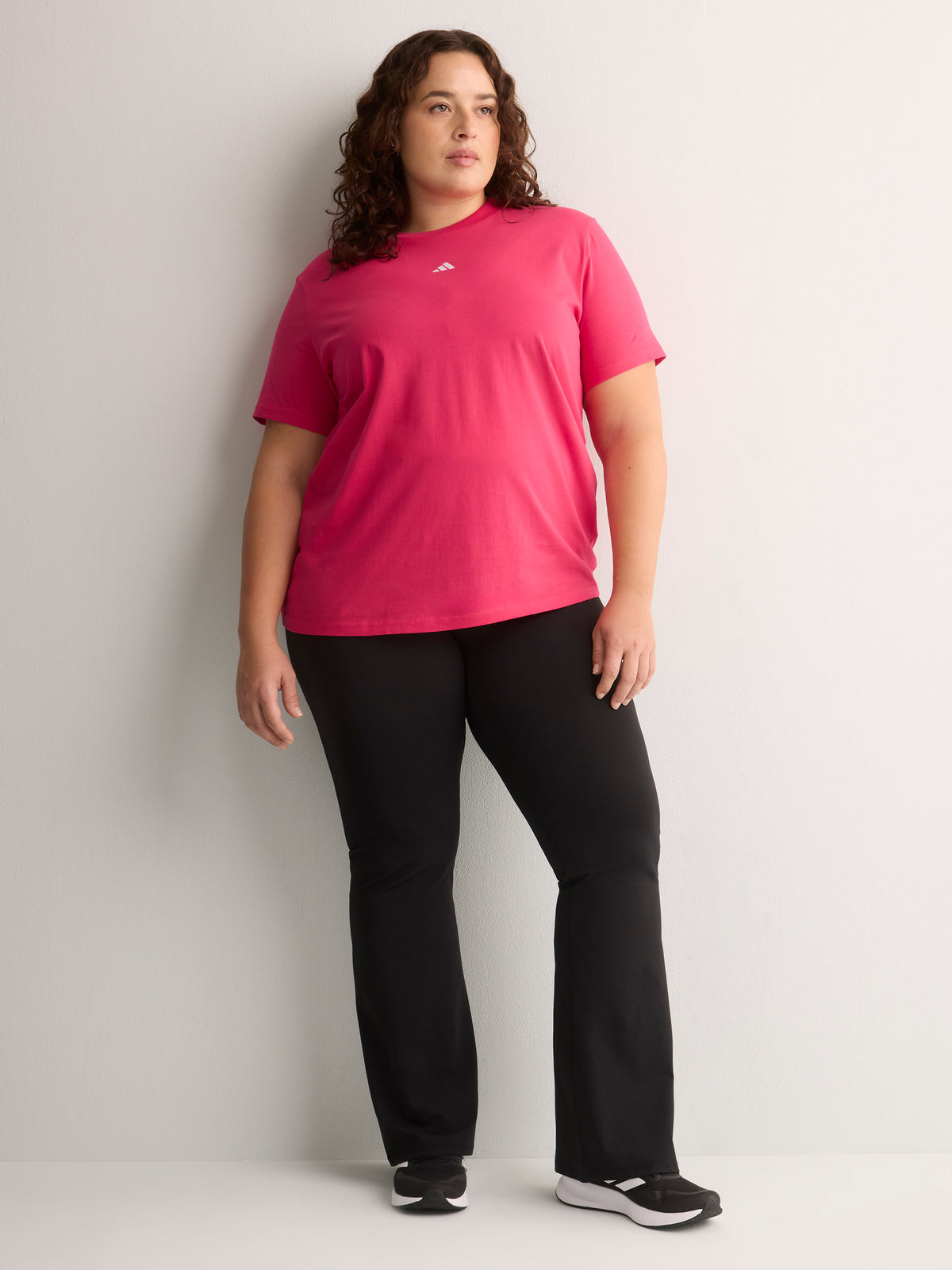 Pink Cotton Short-Sleeve Crew-Neck Tee - adidas