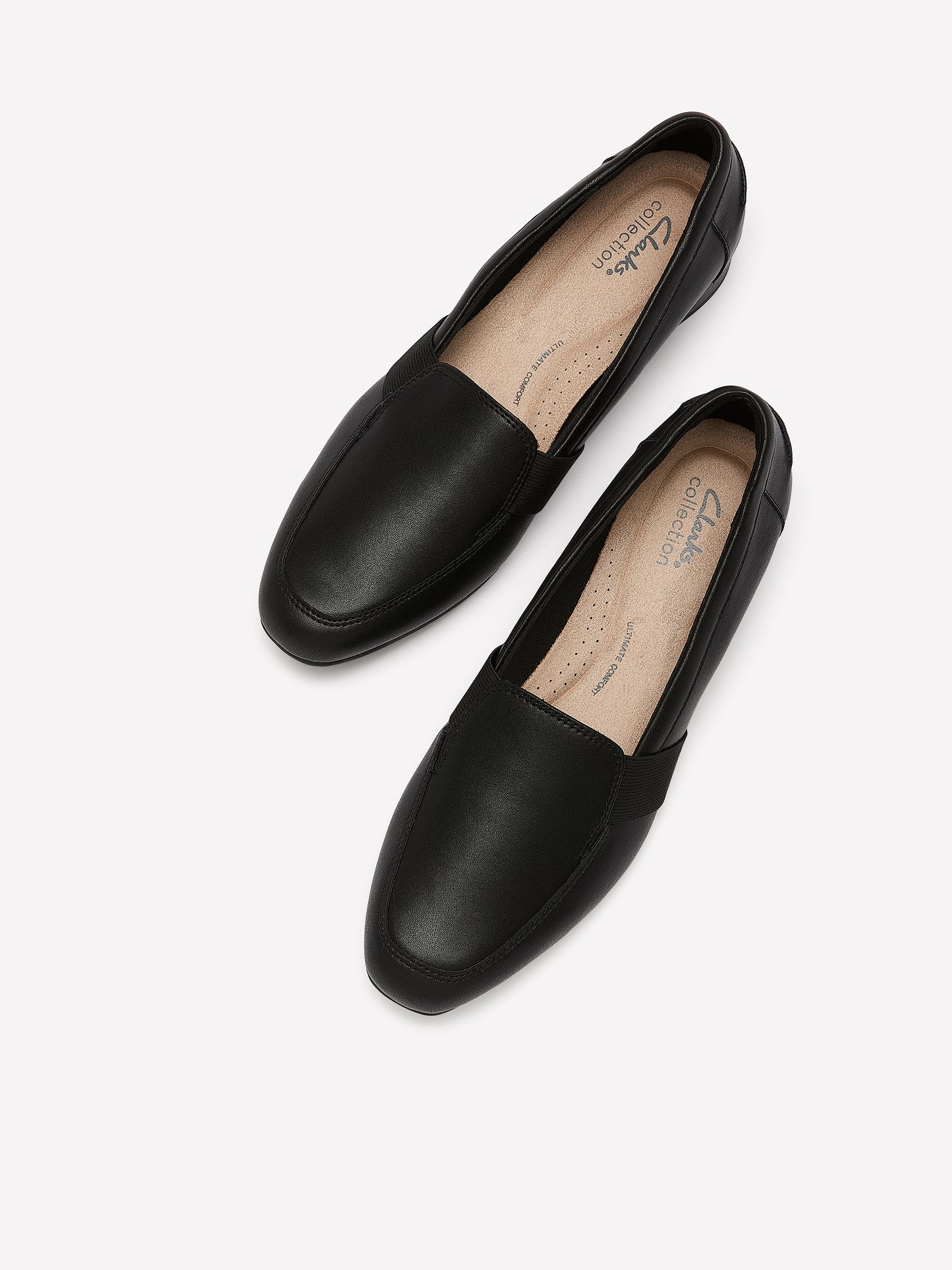 Wide Width, Juliet Beat Black Leather Low-Heel Shoe - Clarks