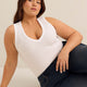 Fitted V-Neck Ribbed Knit Tank Top - Addition Elle