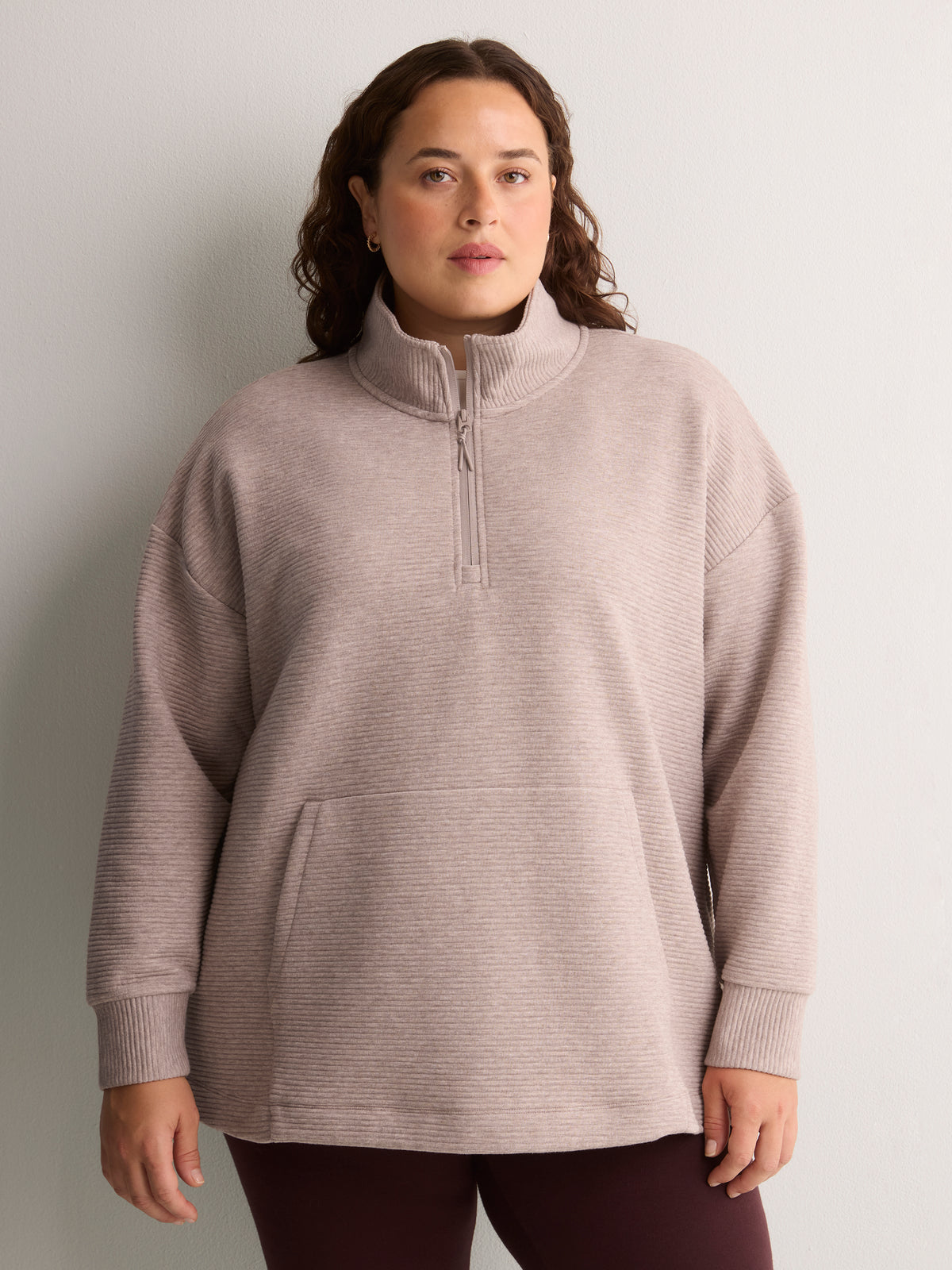 Long Ottoman Half-Zip Sweatshirt - Active Zone