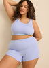 Seamless Rib Knit Boyshort - tiVOGLIO