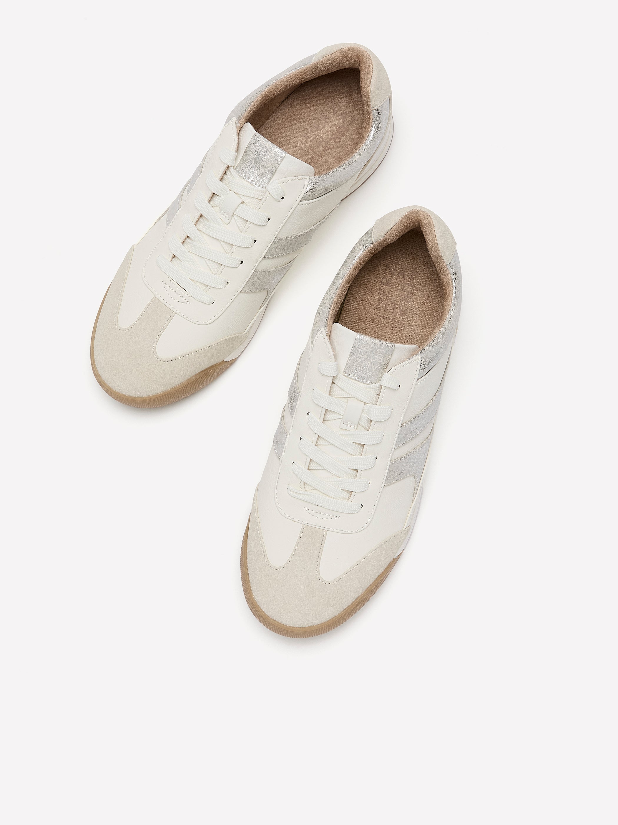 Chaussure sport blanche lacée Garnet, pied large - Naturalizer