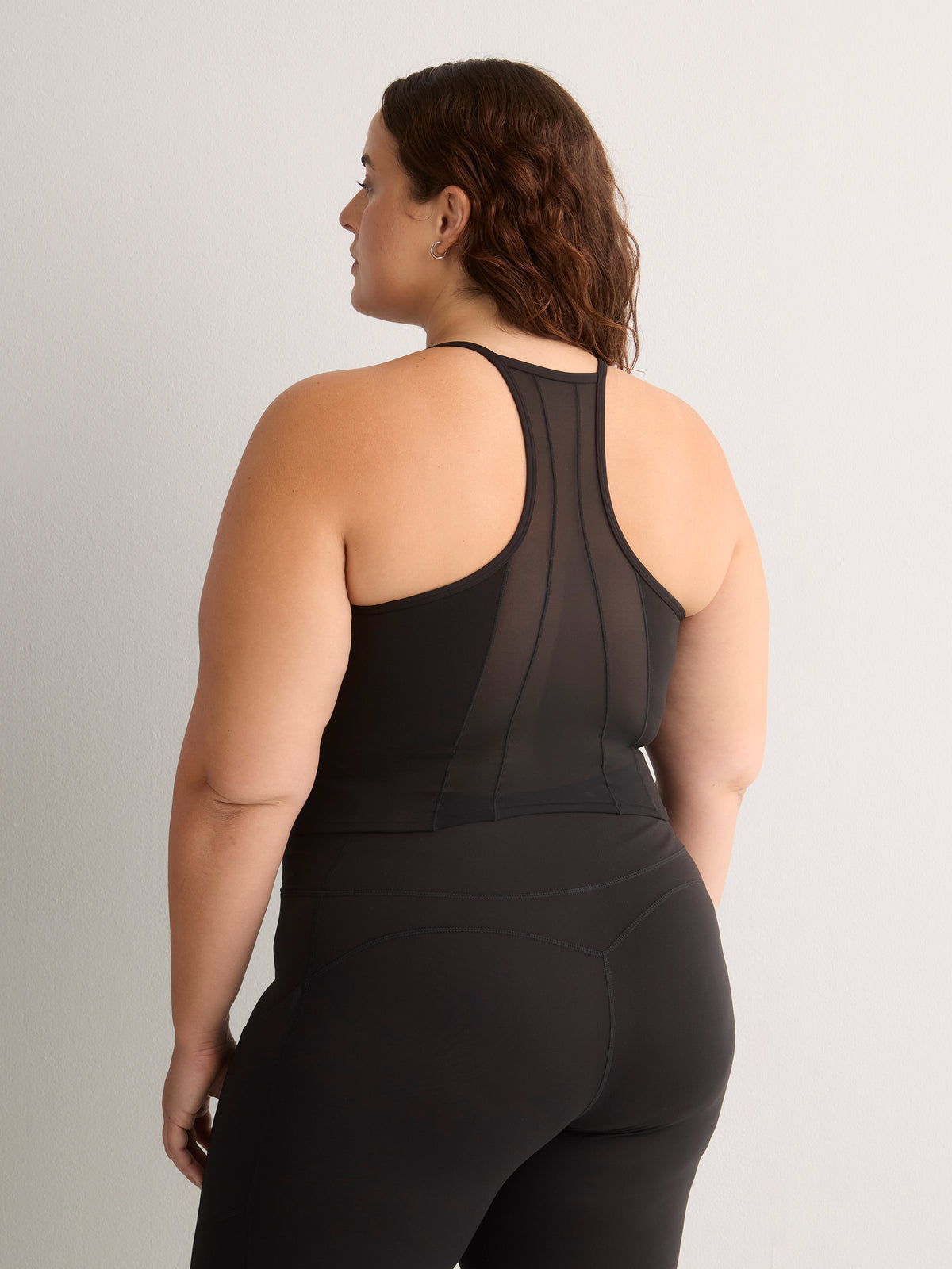 PureLuxe Mesh Tank Top with Built-In Bra - Fabletics