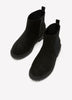 Extra Wide Width, Chunky Black Chelsea Bootie
