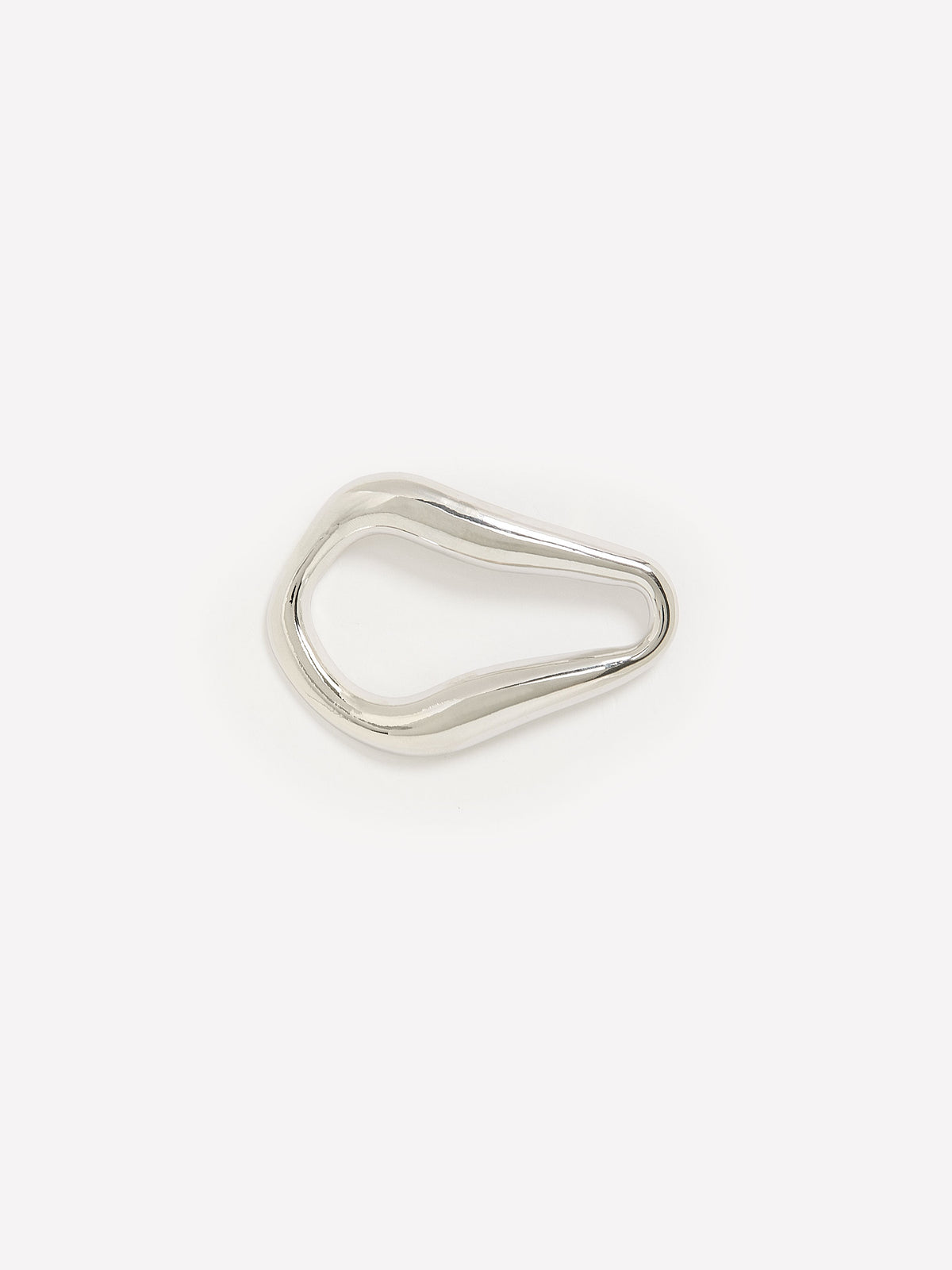 Silver Large-Shape Brooch