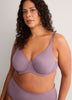 Second Skin, Matte Plum Unlined Underwire Bra - ti Voglio