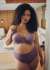 Second Skin, Matte Plum Unlined Underwire Bra - ti Voglio