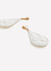 Tear-Drop Raffia Pendant Earrings