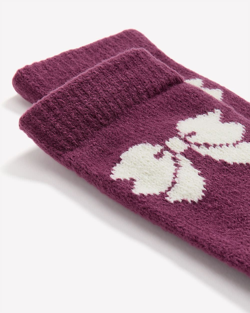 Chaussettes avec imprimé de boucle