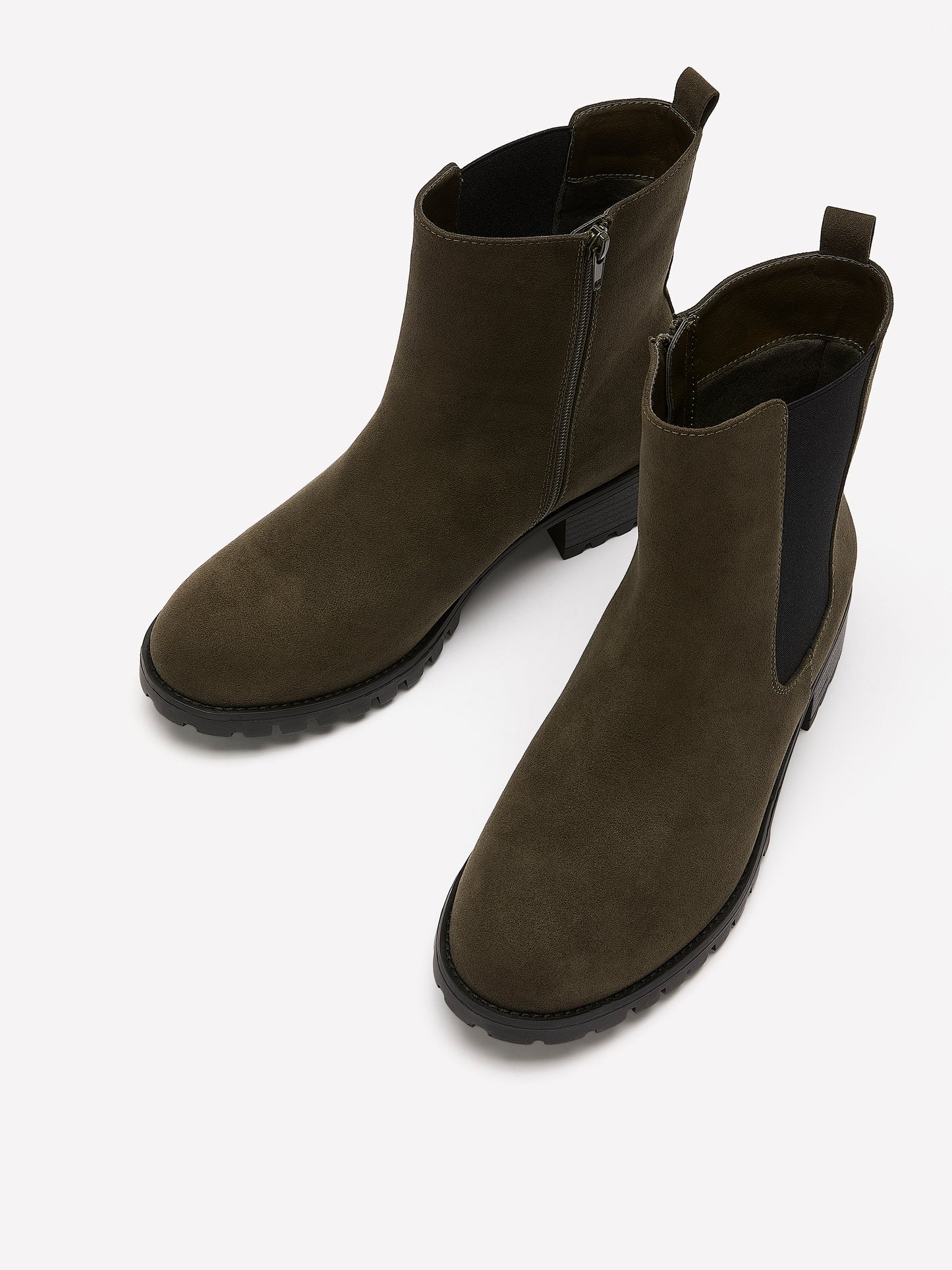 Extra Wide Width, Faux Suede Chelsea Bootie