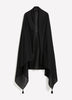 Black Pareo with Tassels