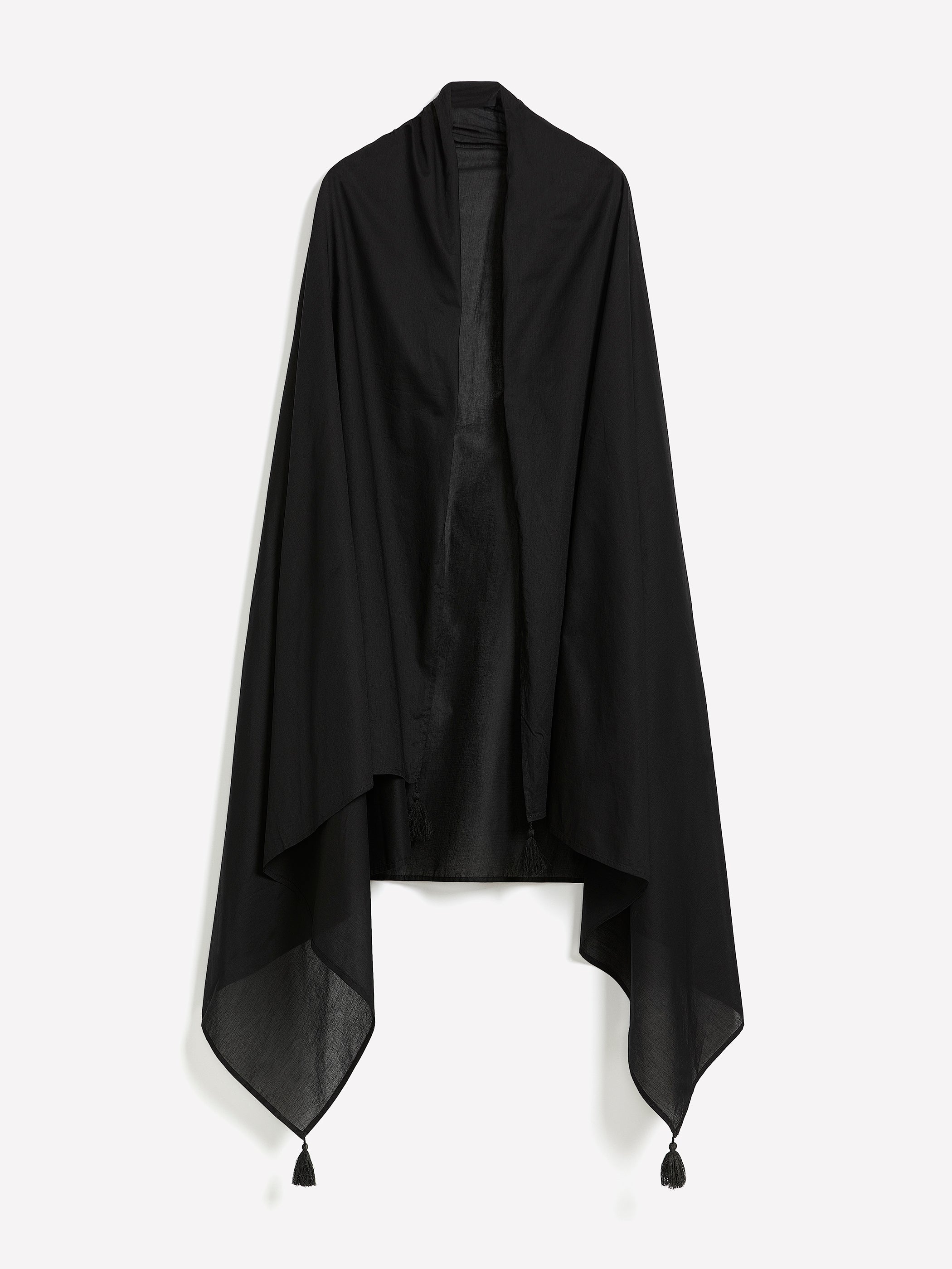 Black Pareo with Tassels