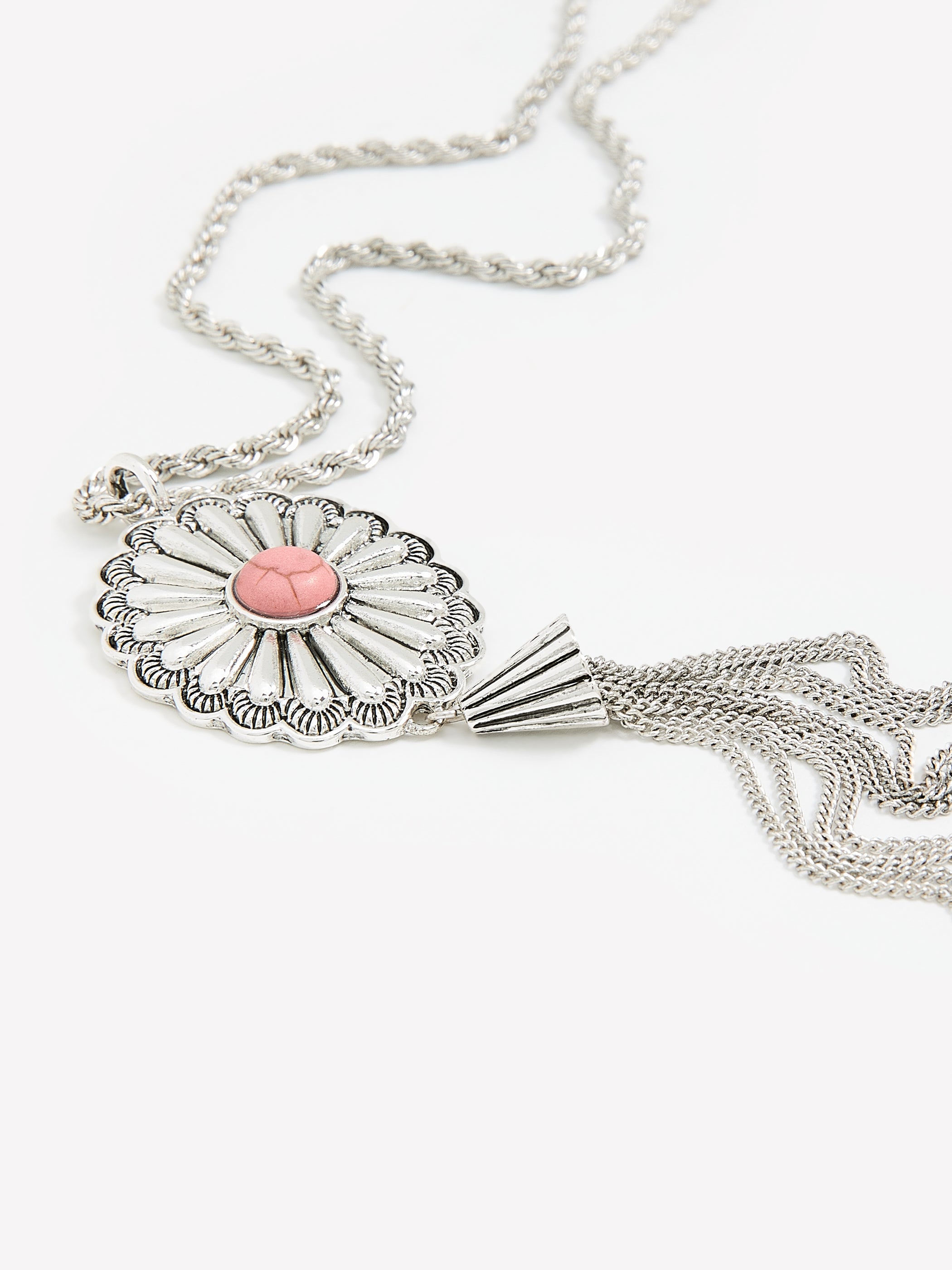 Long collier western avec pampille 