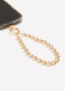 Golden Phone Wristlet Chain with Hearts