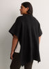 Ribbed Stitch Knit Cardigan Cape