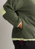 Short Polar Fleece Jacket with Contrast Trim - Active Zone