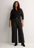 Straight-Fit Lace Polo Top