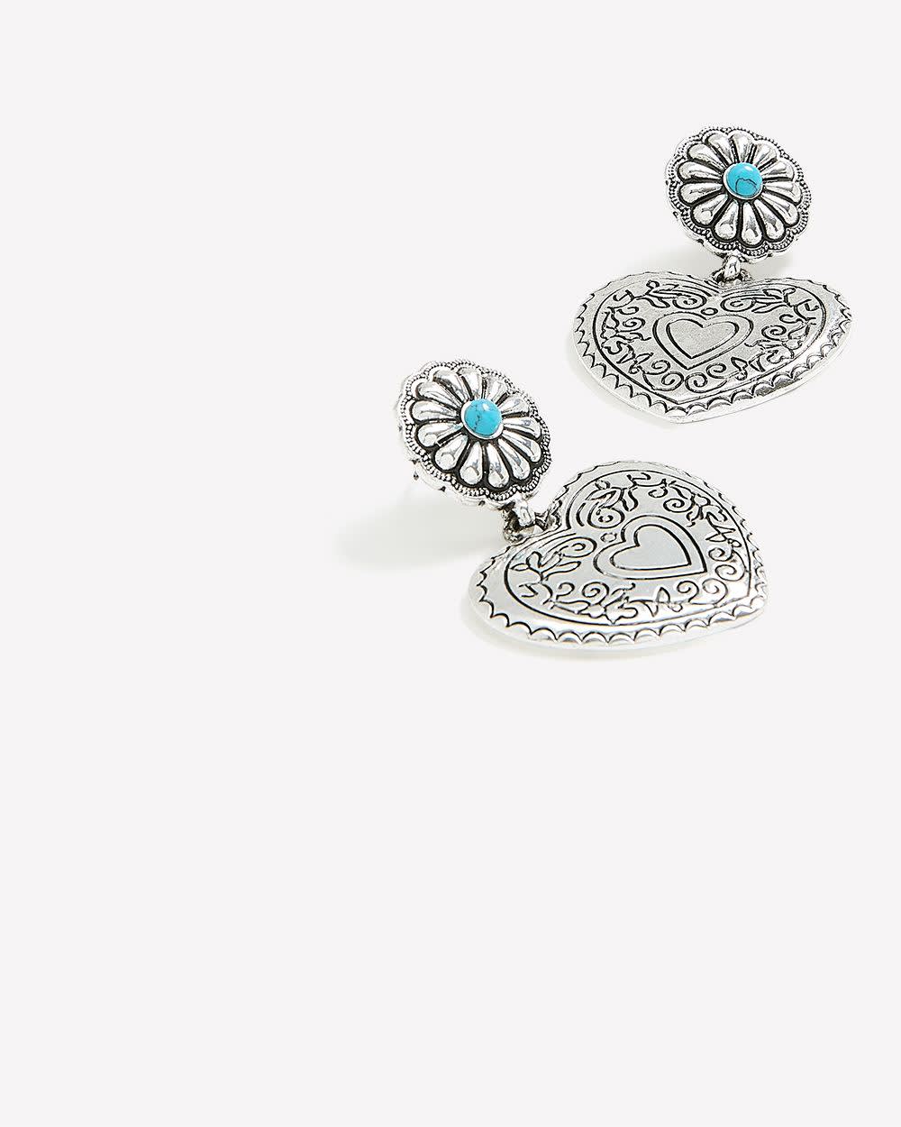 Heart-Shaped Western-Style Earring