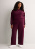 Burgundy Feel Cozy Fleece Sweatshirt with Small Logo - adidas